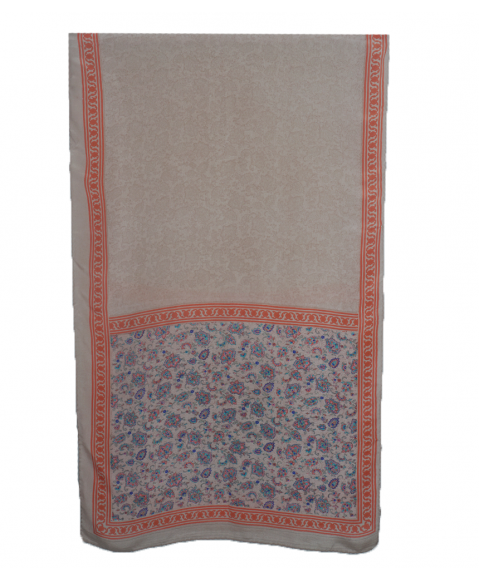 Crepe Silk Scarf - Light Pink Small floral print