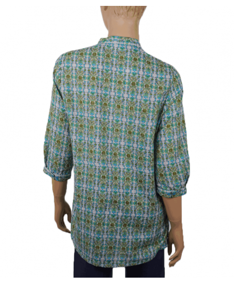 Casual  Kurti - Green Matte