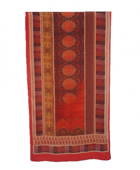 Crepe Silk Scarf - Indian Red