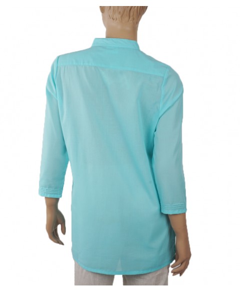 Casual  Kurti- Aqua Pintuck