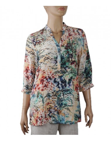  Short Silk Shirt- Bloom