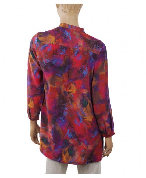  Long Silk Shirt -  Colours Splash