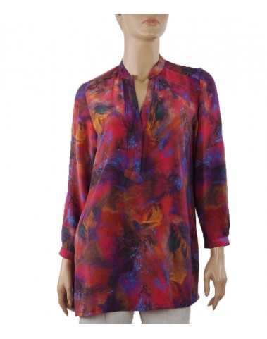  Long Silk Shirt -  Colours Splash