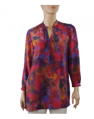  Long Silk Shirt -  Colours Splash