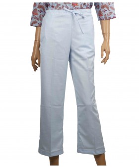 Cotton Crop Pant - Light Blue