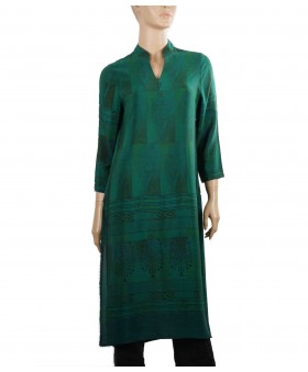 Tunic - Green Floral Patchwork