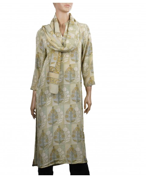 Tunic - Beige Patchwork