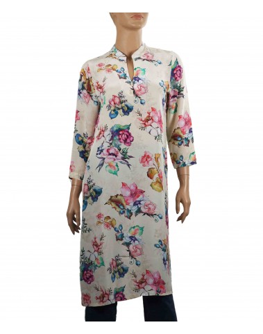 Tunic - Off White Floral