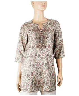 Antique Kurti - Creeper print