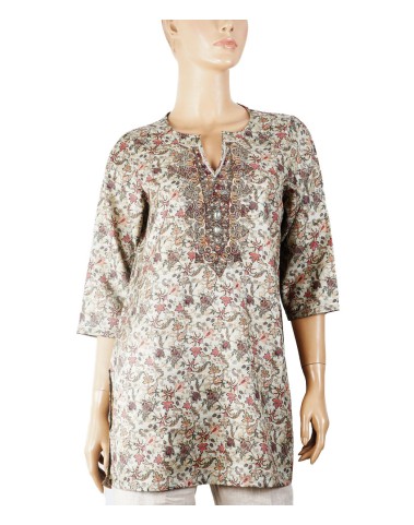 Antique Kurti - Creeper print