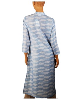 Tunic - Light Blue Zig Zag Print