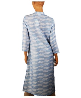 Tunic - Light Blue Zig Zag Print