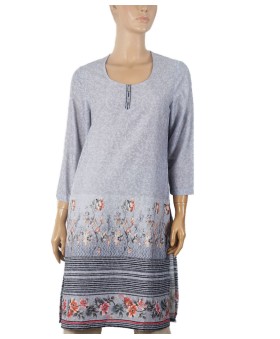 Tunic - Grey Base With Pretty Floral