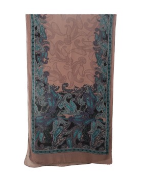 Crepe Silk Scarf - Big Paisley