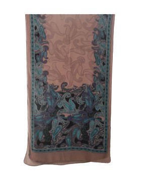 Crepe Silk Scarf - Big Paisley