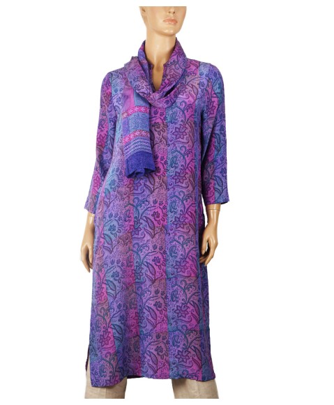 Tunic - Purple Floral