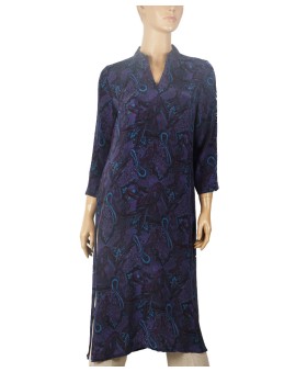 Tunic - Navy Blue Paisley