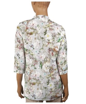 Short Silk Shirt - Pretty Floral