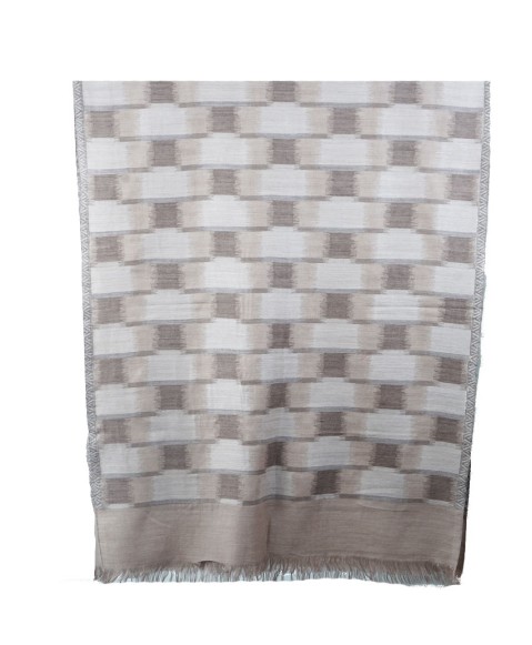 Printed Stole -Beige Rectangle