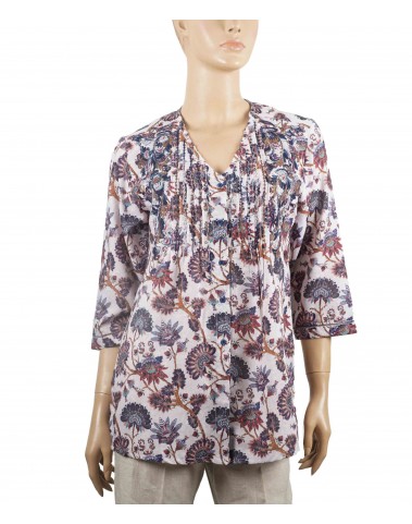 Casual Kurti - Purple Floral