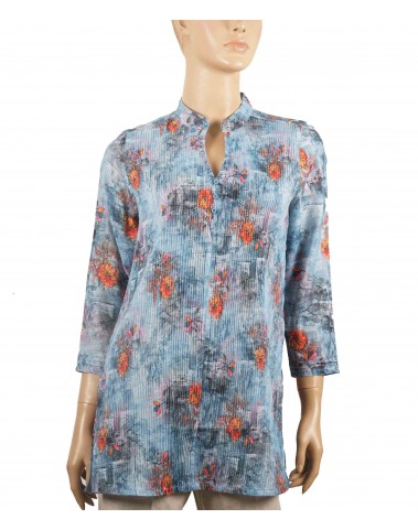 Casual Kurti - Orange Flowers