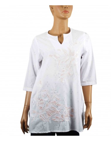 Casual Kurti - Orange Embroidery