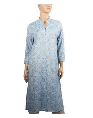 Tunic - Sky Blue Bandhani