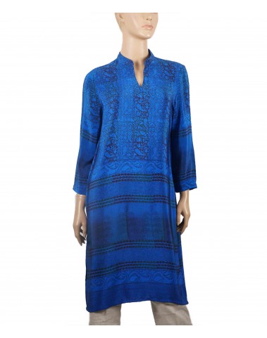 Tunic - Shocking Blue Abstract