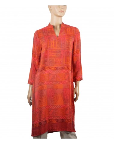 Tunic - Orange Big Paisley