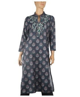 Casual Kurti - Floral patch