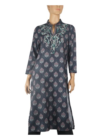 Casual Kurti - Floral patch