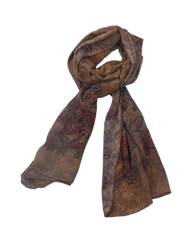 Crepe Silk Scarf - Paisley