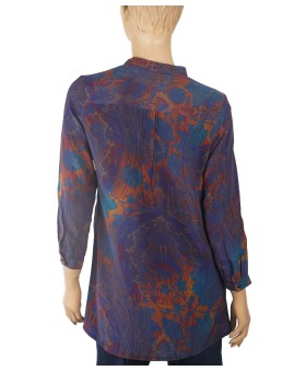 Long Silk Shirt - Paisley