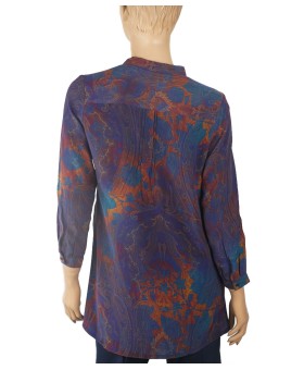 Long Silk Shirt - Paisley