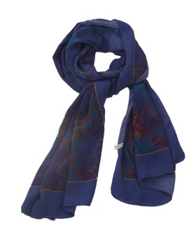 Crepe Silk Scarf - Paisley