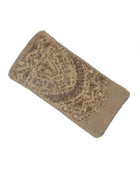 Mobile Case - Golden Bead Embroidered 