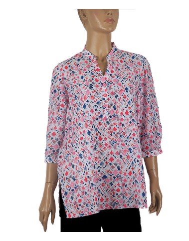 Casual Kurti - Pink And Blue Kite