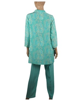 Silk Co-ord Set - Yellow Paisley