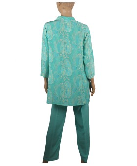 Silk Co-ord Set - Yellow Paisley