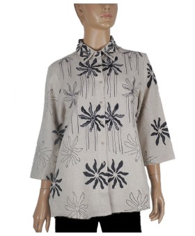 Casual Shirt - Black Floral