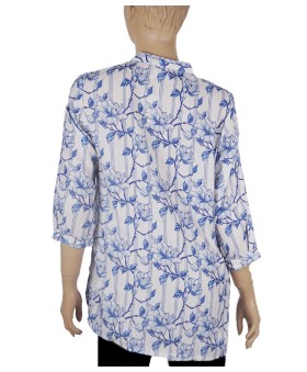 Casual Kurti - Blue Flowers