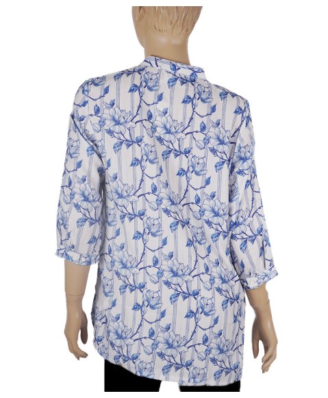 Casual Kurti - Blue Flowers Casual Kurti - Blue Flowers
