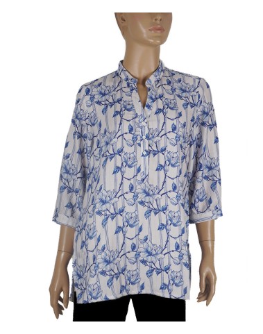 Casual Kurti - Blue Flowers Casual Kurti - Blue Flowers