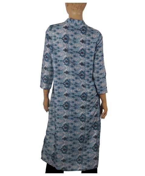 Tunic - Peacock Green Ikat