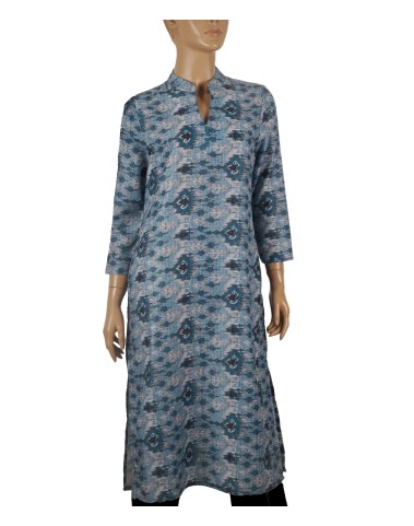 Tunic - Peacock Green Ikat