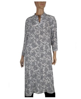 Tunic - Black Flowers