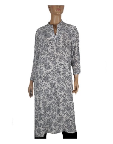 Tunic - Black Flowers Tunic - Black Flowers