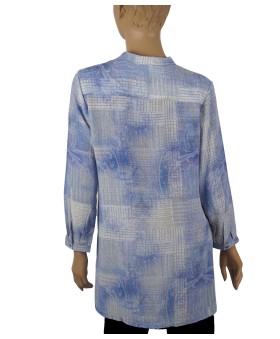 Long Silk Shirt - Abstract