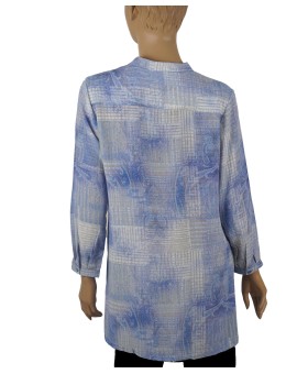 Long Silk Shirt - Abstract