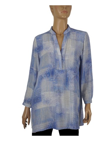 Long Silk Shirt - Abstract